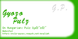 gyozo pulz business card